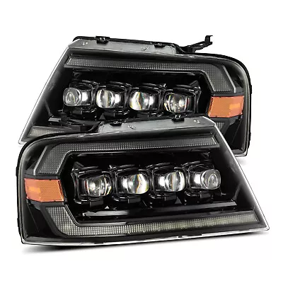 For 04-08 Ford F-150 F150 Mark LT Nova Jet Black LED Projector Headlights • $880