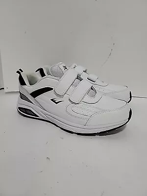 Everlast Sport Extra Wide White Leather 2 Strap Mens 10w Sneakers • $44.99