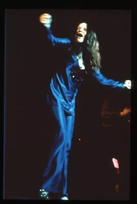 Janis Joplin Singing In 1960's Concert Vintage Photo Agency 35mm Transparency • $24.99