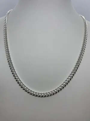 925 Sterling Silver Solid 5mm Miami Cuban Link Chains MEN'S WOME’S Size16 -30  • $98.99