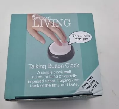 Ravencourt Living Talking Button Clock With Volume Control • £11.99