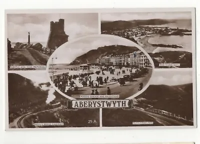 £2 • Buy Aberystwyth 1930s Multiview RP Postcard Cardiganshire Wales 114c