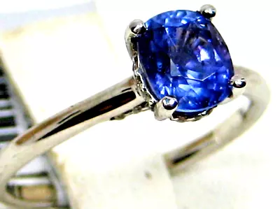 Tanzanite Ring 14K White Gold Natural Fine Heirloom Made In USA 20yrs On EBay • £717.30