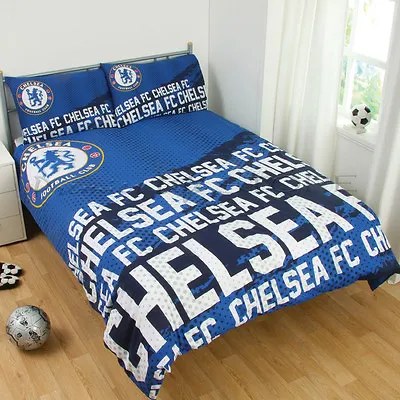 £25.98 • Buy Official Chelsea F.C. Football Club Boys Impact Duvet Double Cover Bedding Set
