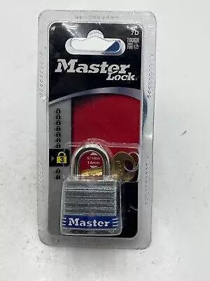 (QTY 3) Master Lock 7D Tumbler Steel  Padlock 9/16  (14mm) • $27.99