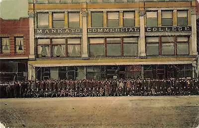 Vintage Postcard Group Of Mankato Commercial College Students Minnesota 1910 • $9.99