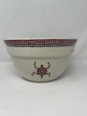 Hall Pipestone Mimbreno Burgundy Large Mixing Bowl SantaFe RR 1096 Aztec 9” • $173.44