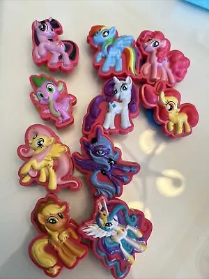 My Little Pony Suction Cups Lot Of 10 Hasbro  Ponies Cups Multi-Color RARE • $7.99