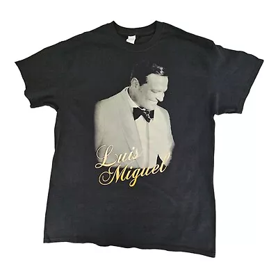 Vintage Luis Miguel US Tour T-Shirt New York Vegas Miami Chicago Men's Large • $42.11