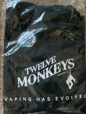 Twelve Monkeys Juice Brand T-Shirt (2XL Black) • $10