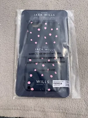 £8 • Buy JACK WILLS Pink Spots Navy Case Phone Cover Iphone 6 6S Apple BNWT £14.50 New