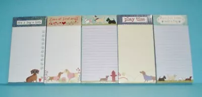 Set Of 5 Dachshund Dog Note Pads With Magnetic Backs • $38