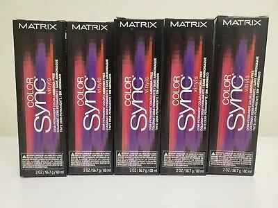 5x Matrix Color Sync Vinyls Demi-Permanent Color AmoniaFree ROSE COPPER LOT OF 5 • $24.99