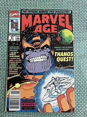 Marvel Age #91! Thanos Quest! • $14.99