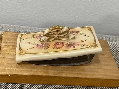 Vintage Bethwood Royal China Unmarked Ceramic Ink Blotter W/ Floral Decoration • $30