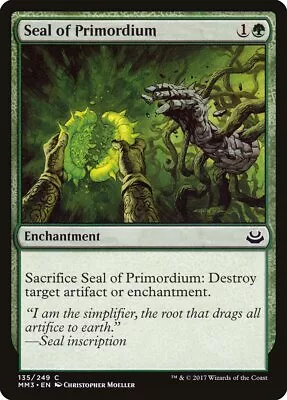 ​Seal Of Primordium Near Mint Modern Masters 2017 ​​​​​ • $1.38