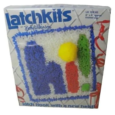 $9.97 • Buy HI Latch Hook Rug Kit New Vintage 1980 Betty Wilkinson LH 109 Kristi Kits