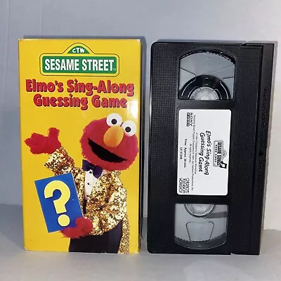 Sesame Street - Elmos Sing-Along Guessing Game (VHS 1996) • $7.49