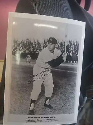 REPRODUCTION Mickey Mantle Signed Autographed  5 X7  Glossy Photo Yankees • $10