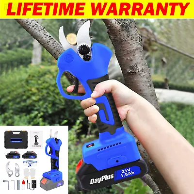 Cordless Electric Garden Tree Pruning Shear Scissors Branch Cutter Trimmer Tool • £9.01