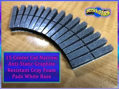 15 CC Narrow Anti-Static GR Gray Foam Pads White Plastic Base 8-track Tape • $11.99