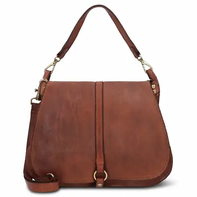 Campomaggi Woman Shoulder Bag  Kura Leather Cognac C036270ND_X0001_C1502 • $761.20