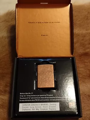 2003 Zippo Marlboro Blend No. 27 Copper Lighter W/Case-Never Used • $45