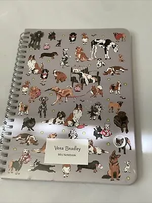 New Vera Bradley Mini Notebook With Interior Pocket In Holiday Dogs 8.25 X 6.25  • $15.90