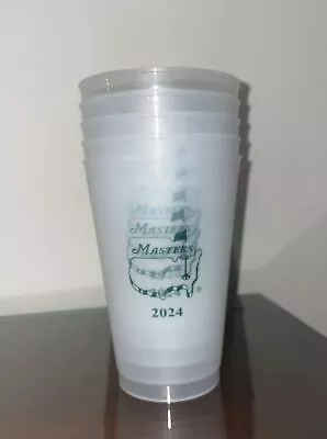The Maters Tournament 2024 Augusta National Set Of 5 Plastic Cups White 16oz • $16.99