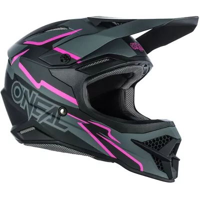 ONEAL 2023 3 SERIES 3SRS VOLTAGE BLACK / PINK HELMET ON0627581 Size X-Small • $158.99