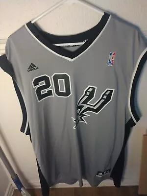 San Antonio Spurs Manu Ginobili #20 Adidas Jersey Mens Sz XL Preowned • $39.99