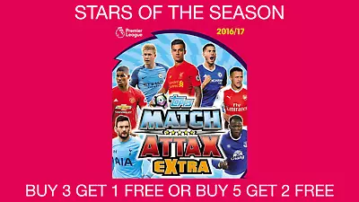 Match Attax Extra 2016/17 Stars Of The Season Subset Cards • £1.25