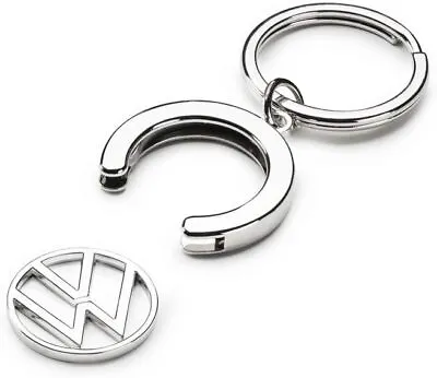 Original VW Keychain Key Logo + Shopping Cart Chip • $10.03