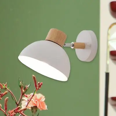 Nordic Style Wall Sconce Light Adjustable Lighting E27 Bedside Lamp Wall Lamp • £18.07