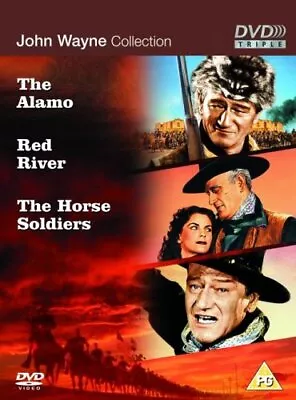 The Alamo/The Horse Soldiers/Red River DVD (2005) John Wayne Cert PG Great Value • £4.10