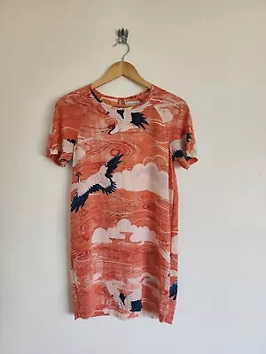 Anthropologie ZOOLOGIST By Charlotte Linton Silk Shift Dress Size S • $55