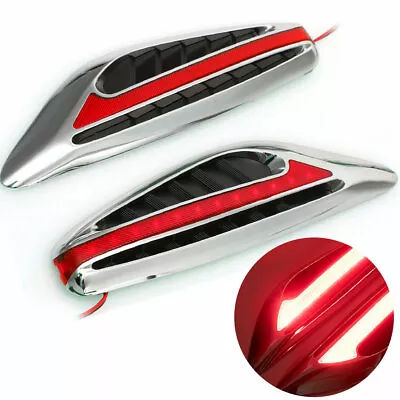 2X Universal Red Blade Car Steering Light Led Turn Signal Fender Side Lights • $11.86