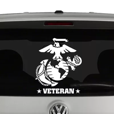 Marine Corps Veteran EGA Vinyl Decal Sticker Car Window  • $5.95