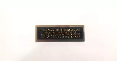 Gunnar Henderson Baltimore Orioles 2023 ROY Baseball Cube Nameplate  1  X 3  • $4.50