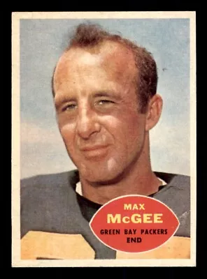 1960 Topps Football #55 Max McGee EX *e3 • $12