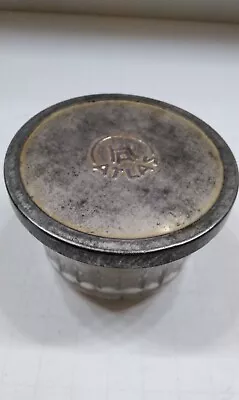 Vintage Atlas Jelly Glass Jar Tin Lid Ribbed 2  Tall • $15
