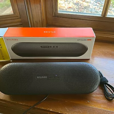 Nylavee Mini  PC Speaker Soundbar 3.5mm Aux-in Connection USB Powered HiFi • $18