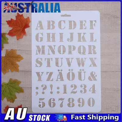 Lettering Stencil Letter Alphabet Stencils Painting Paper Craft Number Word * • $6.57