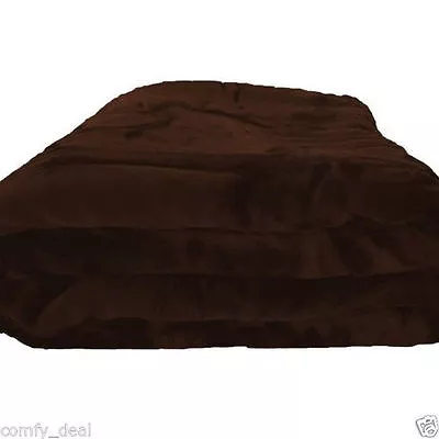 Beautiful Soft Mink Solid Mocha Brown Blanket/Throw Queen Or Full - 78 W X94 L • $29.99