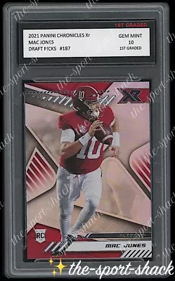 2021 Mac Jones Panini Chronicles Xr Rookie 1st Graded 10 N.E. Patriots NFL Card • $29.74