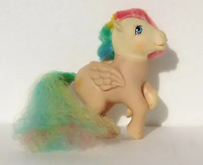 VTG 1983 MLP G1 STARSHINE Pegasus 6  My Little Pony Rainbow Hair Distressed • $14.95