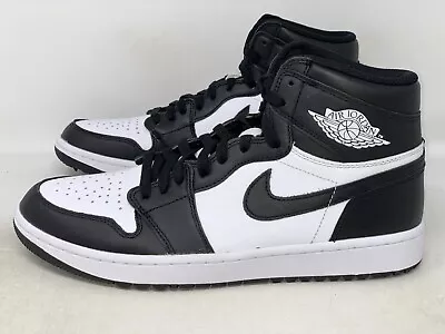 Air Jordan 1 High Panda White Black Golf Shoes Size 5.5 / 7W BNIB DQ0660-101 • $189.99