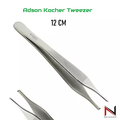 Dental Adson Kocher Tissue Tweezers Medical Toothed Dressing Surgical Forceps CE • $6.32