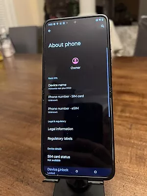 Motorola Moto Razr Plus (2023) -ATT - BLACK - 256GB - Front Screen Cracked • $214.99