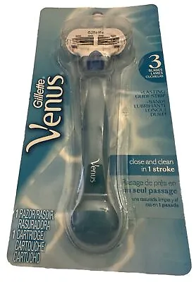 GILLETTE VENUS Women's Shaver Razor Handle 1 Cartridge Razorblade Original Blue • $9.95
